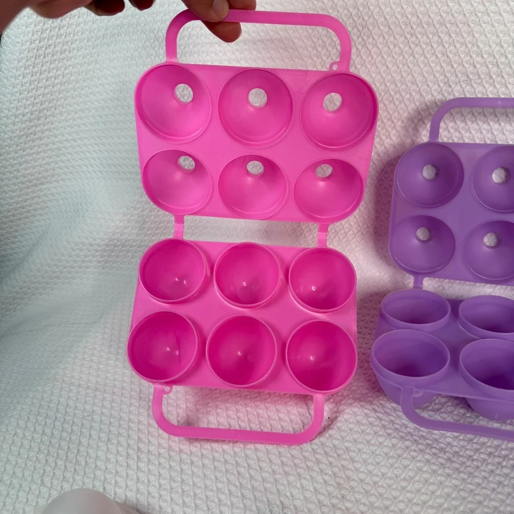 Vintage‎ Jell-O Jigglers Egg Molds Set of 4 Pink Purple White Retro 90s Easter